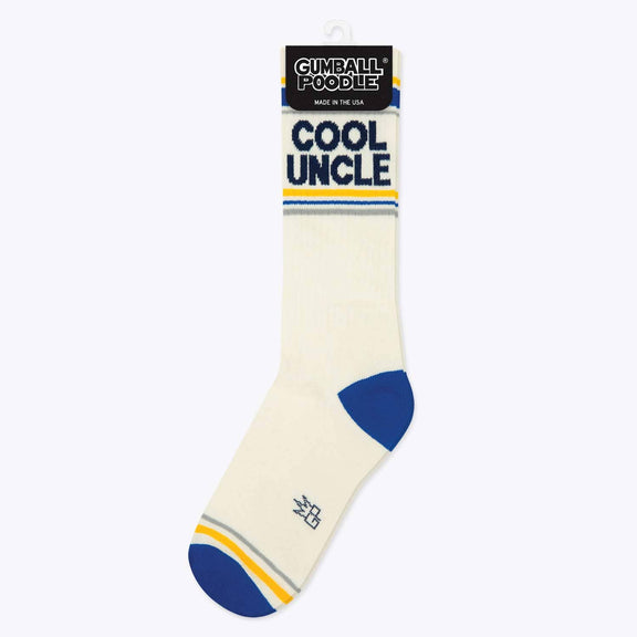 Gumball Poodle - Cool Uncle Gym Crew Socks - Jennie Dots