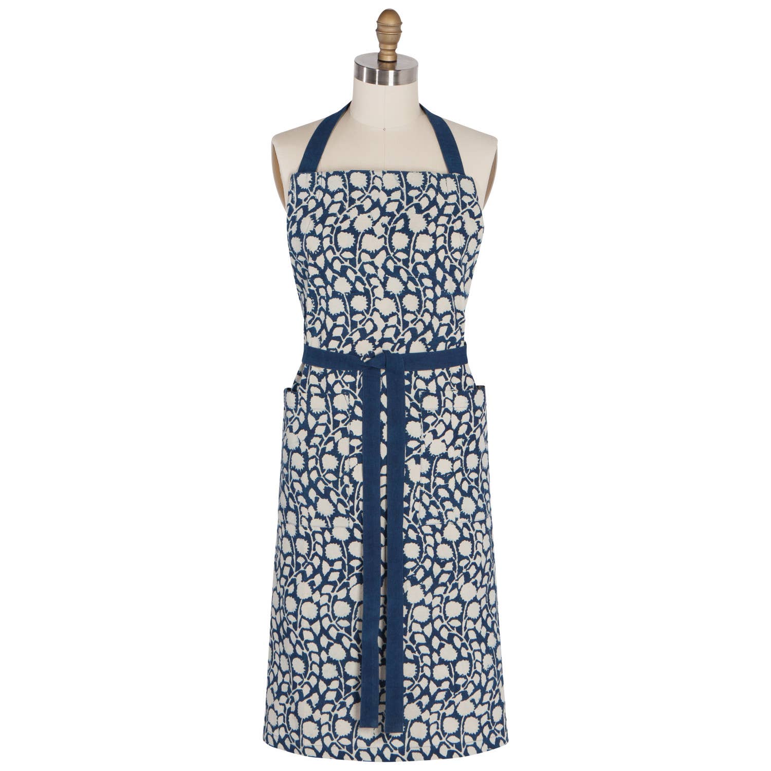 Danica Heirloom - Vinebloom Block Print Apron - Jennie Dots