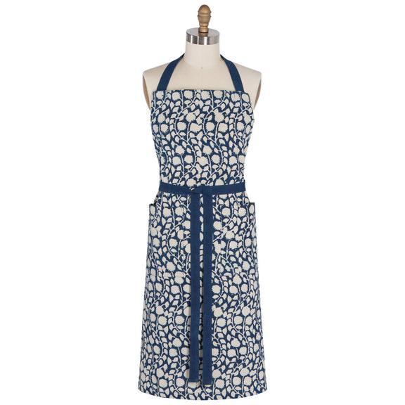 Danica Heirloom - Vinebloom Block Print Apron - Jennie Dots