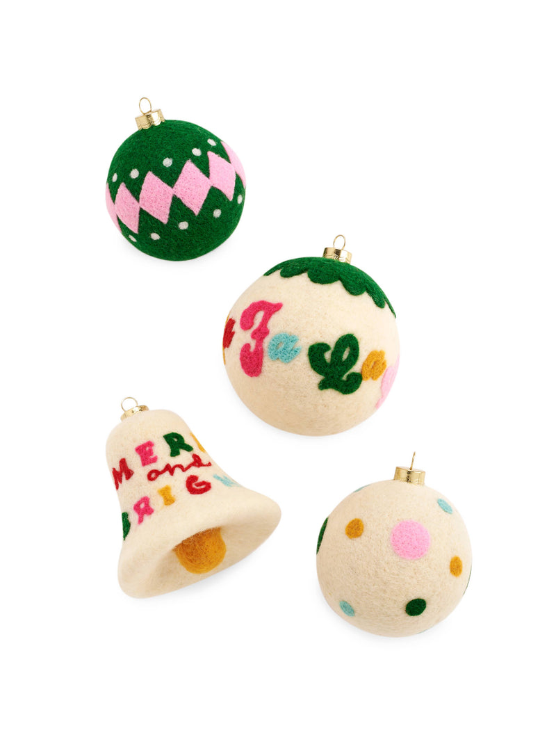 Shiraleah - Merry & Bright Felt Ornament Set