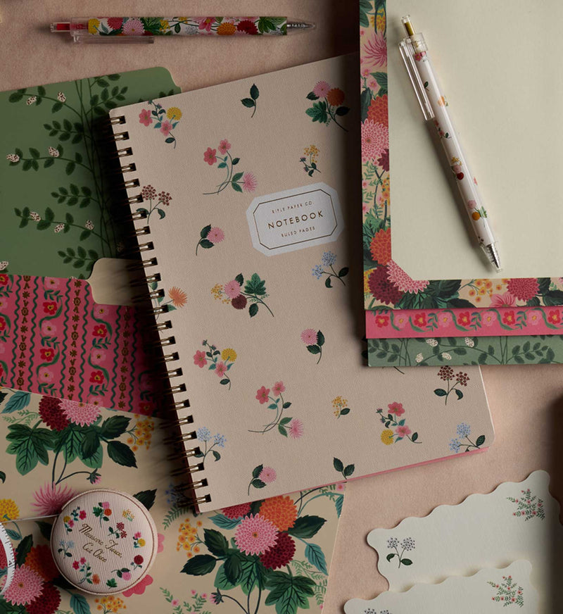 Rifle Paper Co. - Ditsy Dahlia Spiral Notebook
