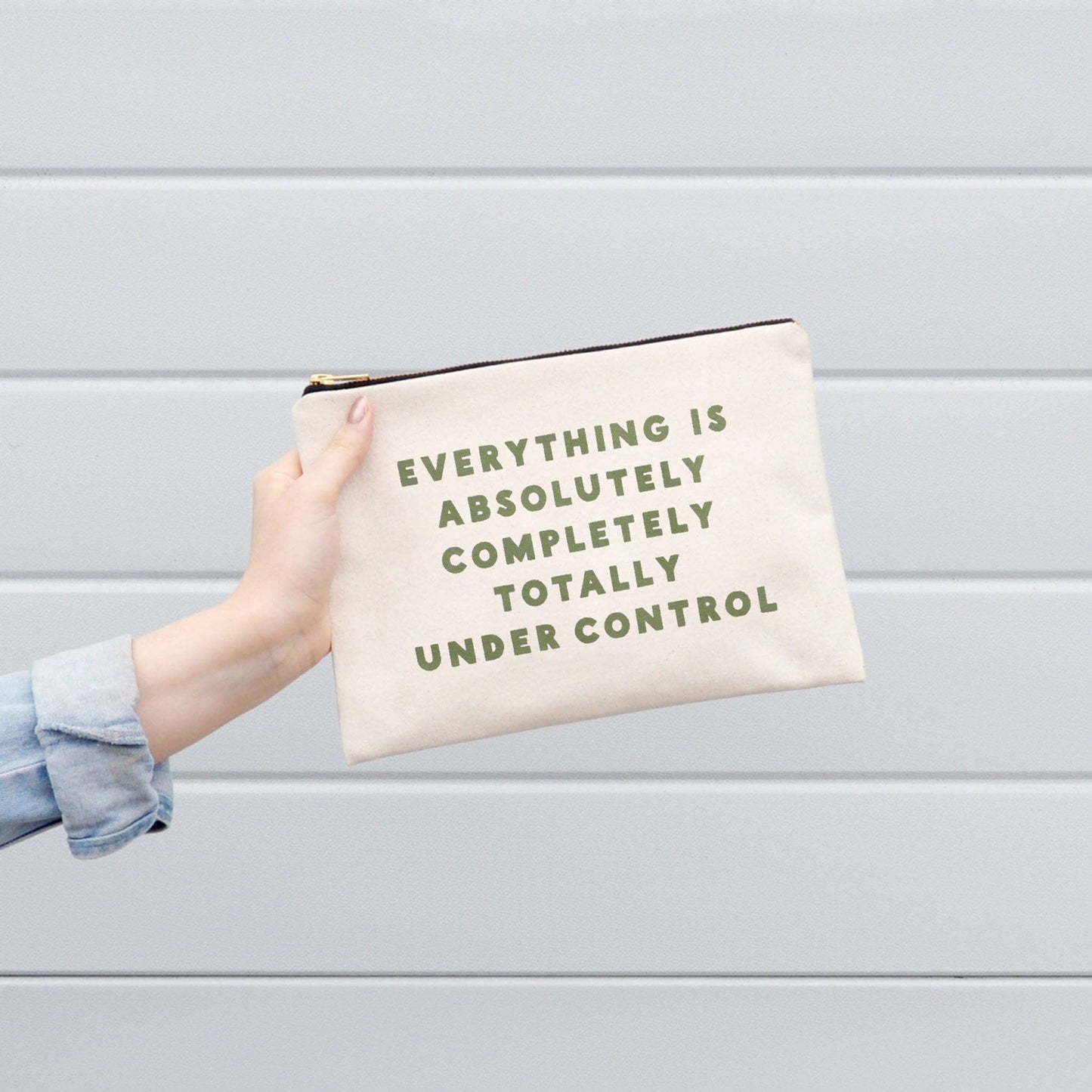 Under Control - Large Canvas Pouch