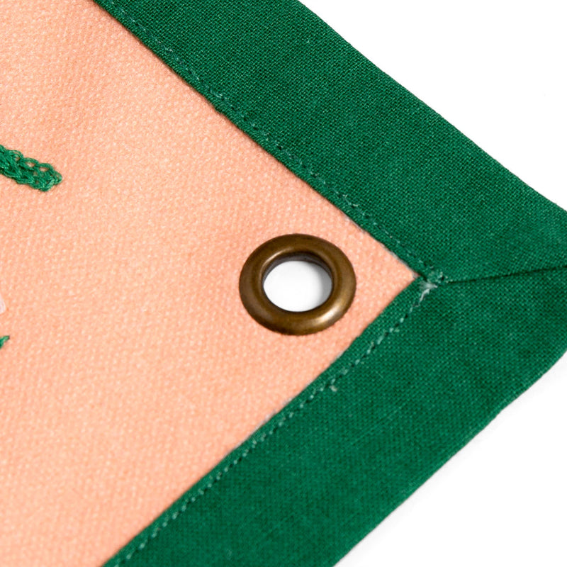 Pippi Post - Book Nook Embroidered Canvas Banner