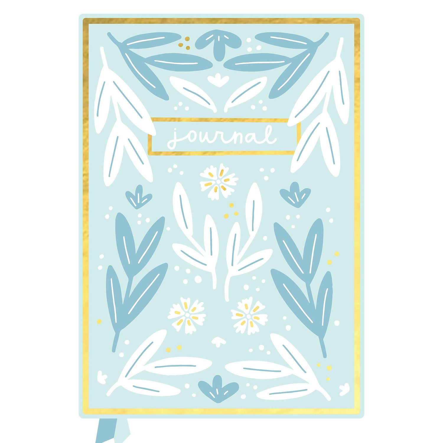 Pippi Post - Light Blue Floral 5x7 Lined Softcover Book Journal