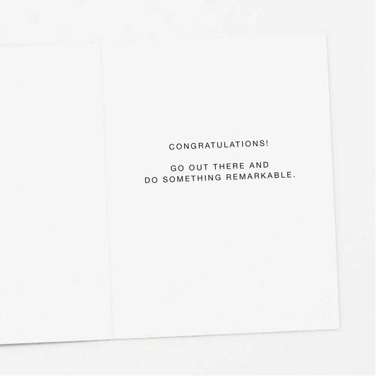 Destined for Greatness Lion Graduation Card - Jennie Dots