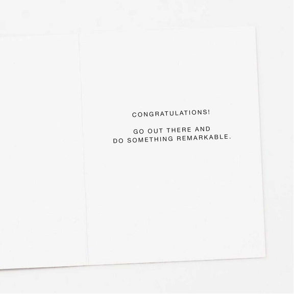 Destined for Greatness Lion Graduation Card - Jennie Dots