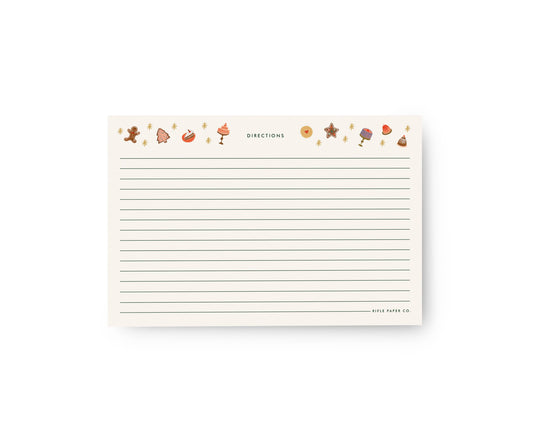 Rifle Paper Co. - Pack of 12 Nutcracker Recipe Cards