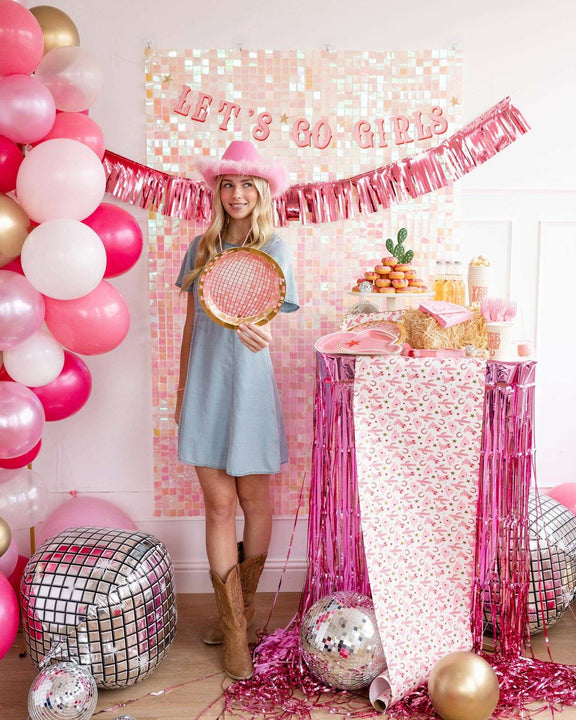 Disco Ball Paper Plate - Jennie Dots