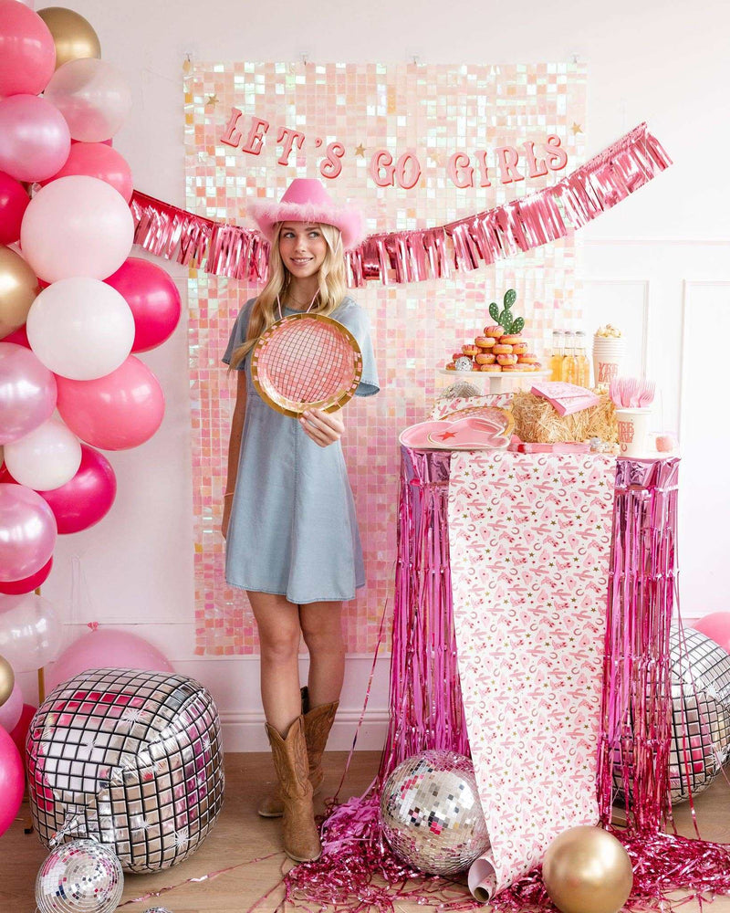 Disco Ball Paper Plate - Jennie Dots