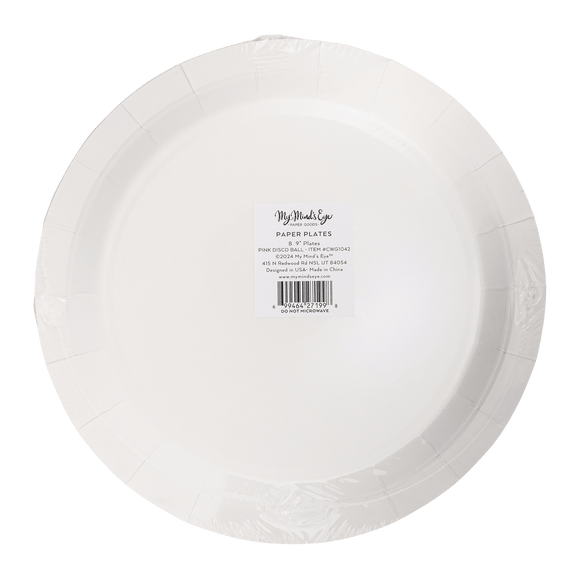 Disco Ball Paper Plate - Jennie Dots