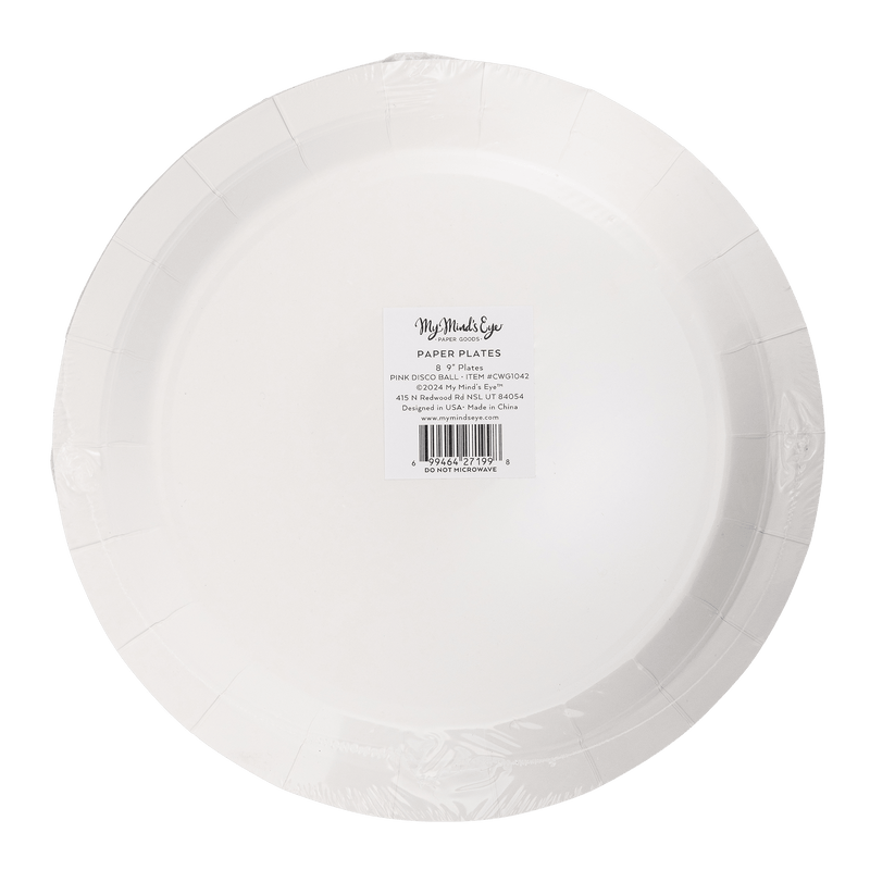 Disco Ball Paper Plate - Jennie Dots