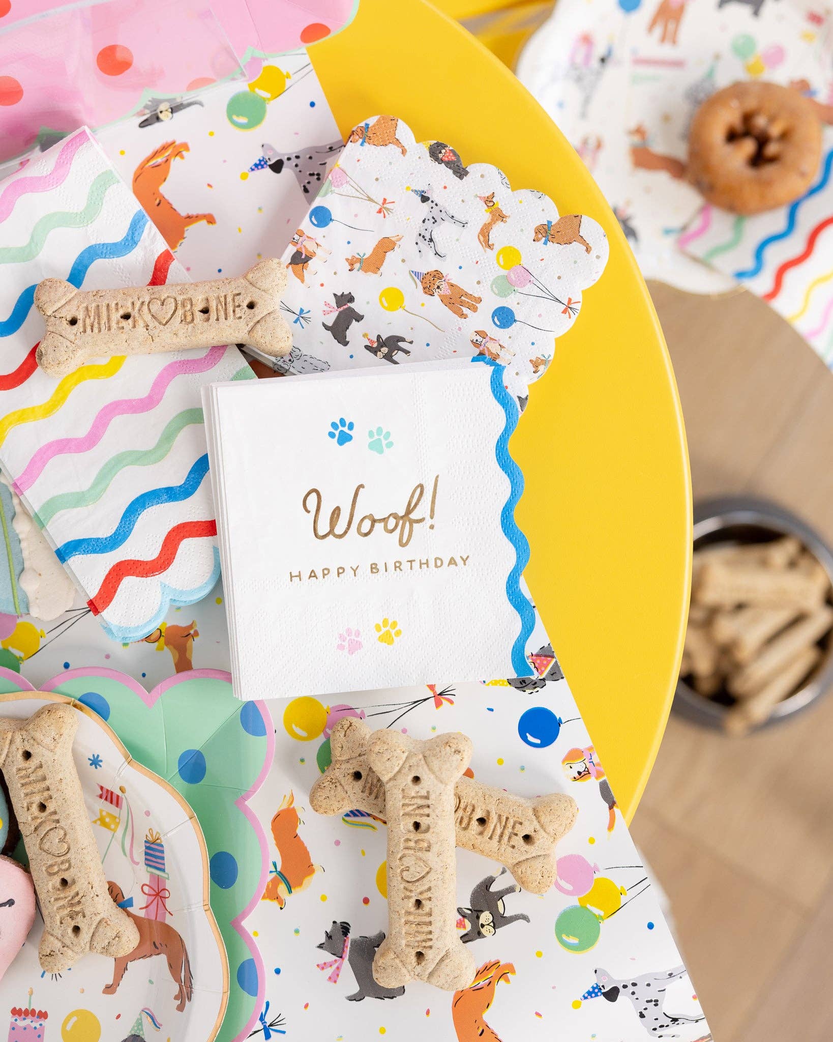 Dog Party Cocktail Napkin - Jennie Dots