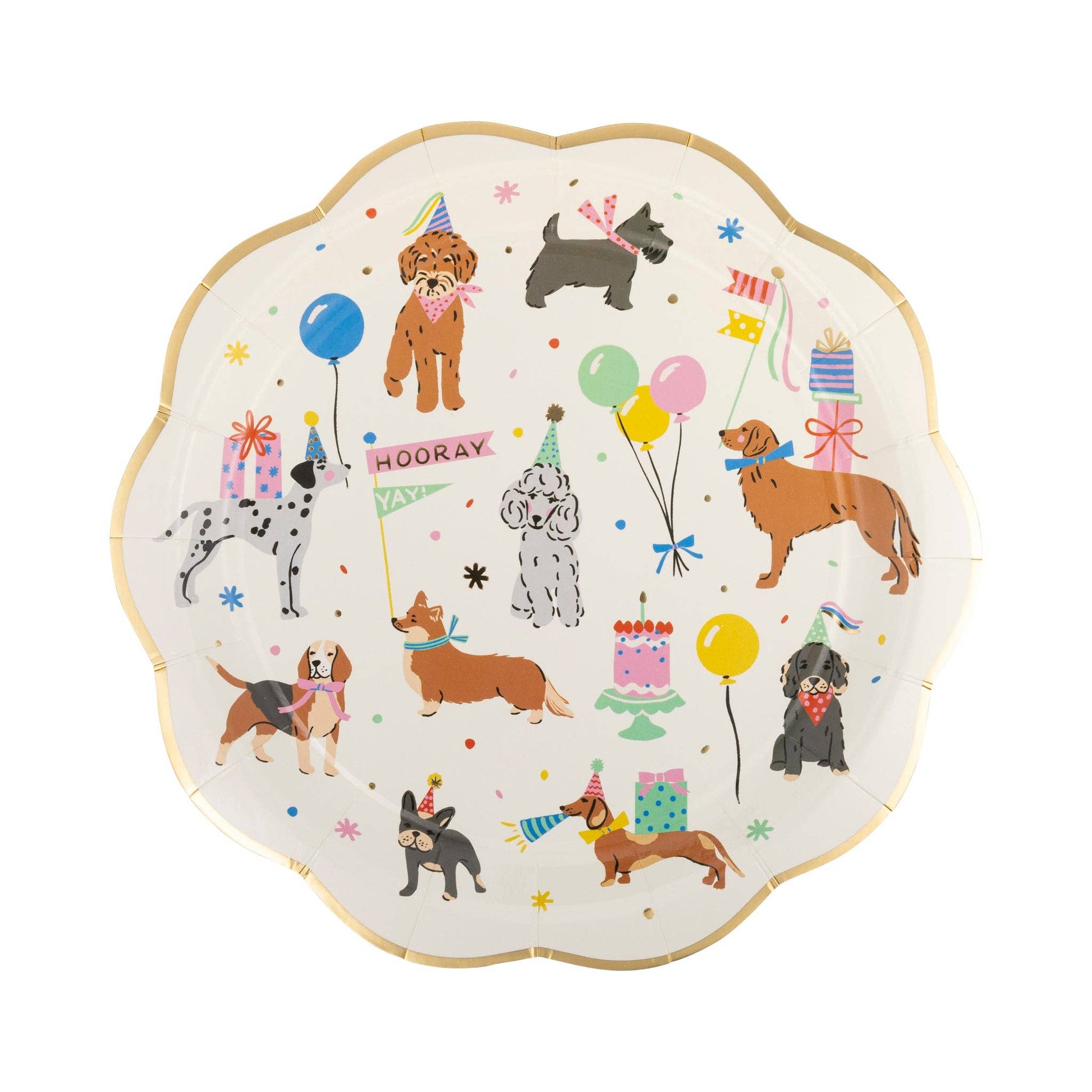 Dog Party Plate - Jennie Dots