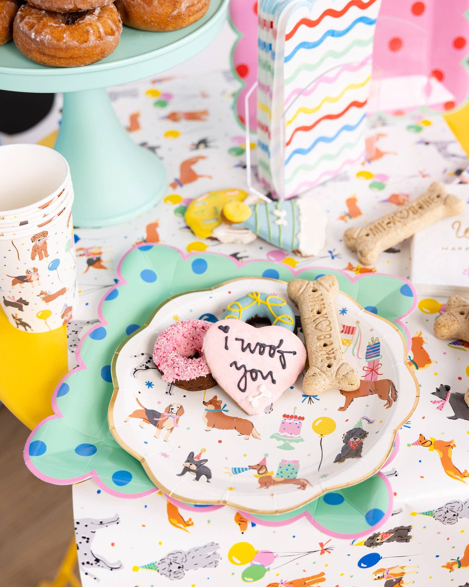 Dog Party Plate - Jennie Dots