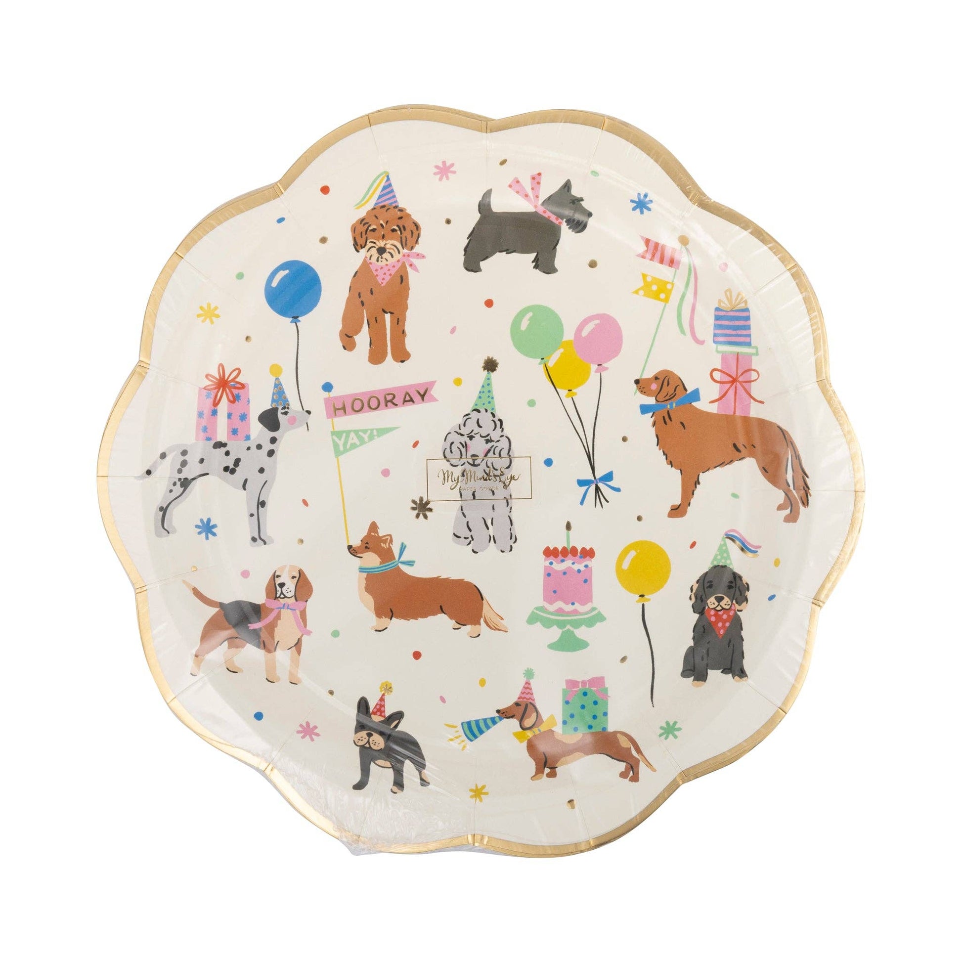 Dog Party Plate - Jennie Dots