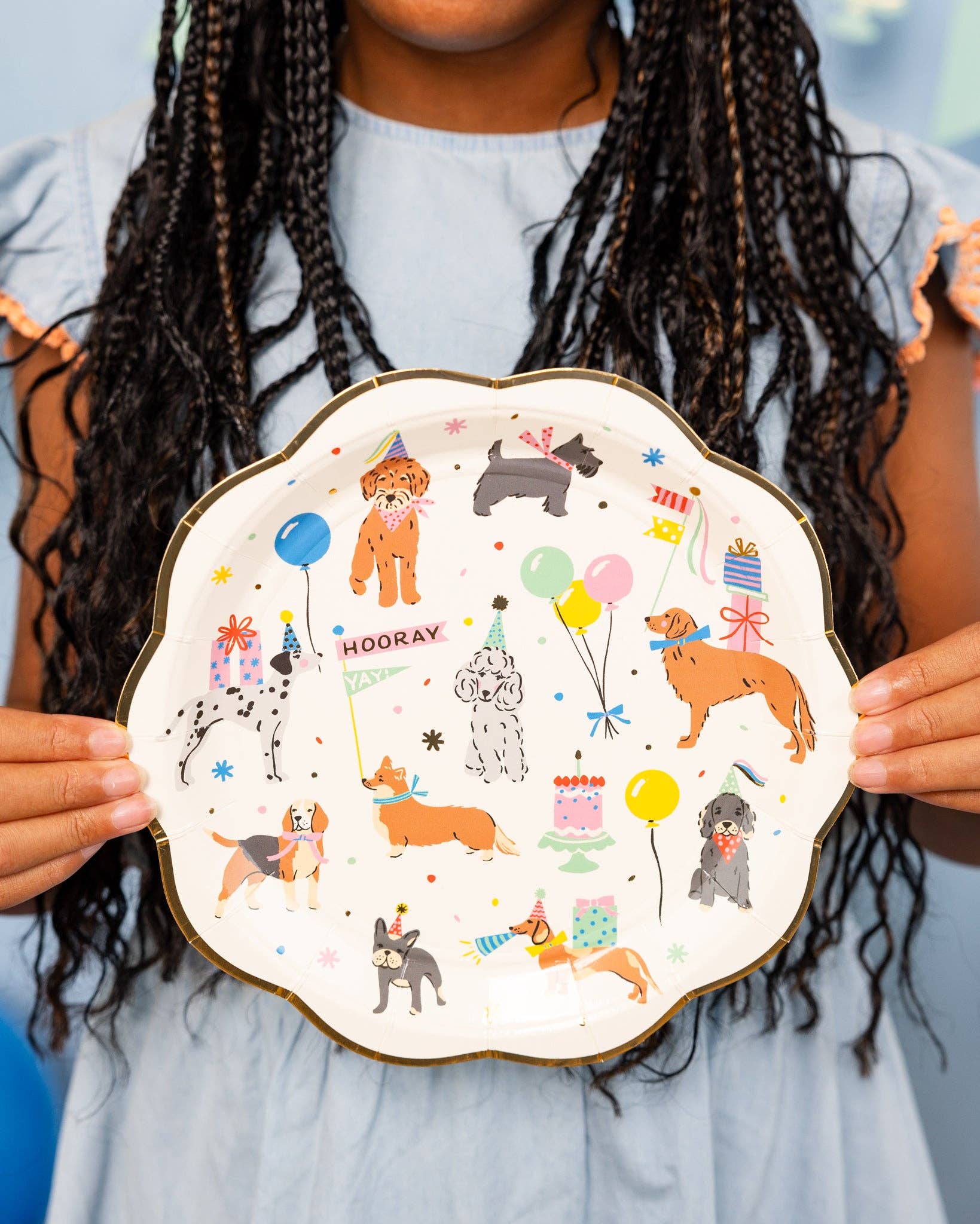 Dog Party Plate - Jennie Dots
