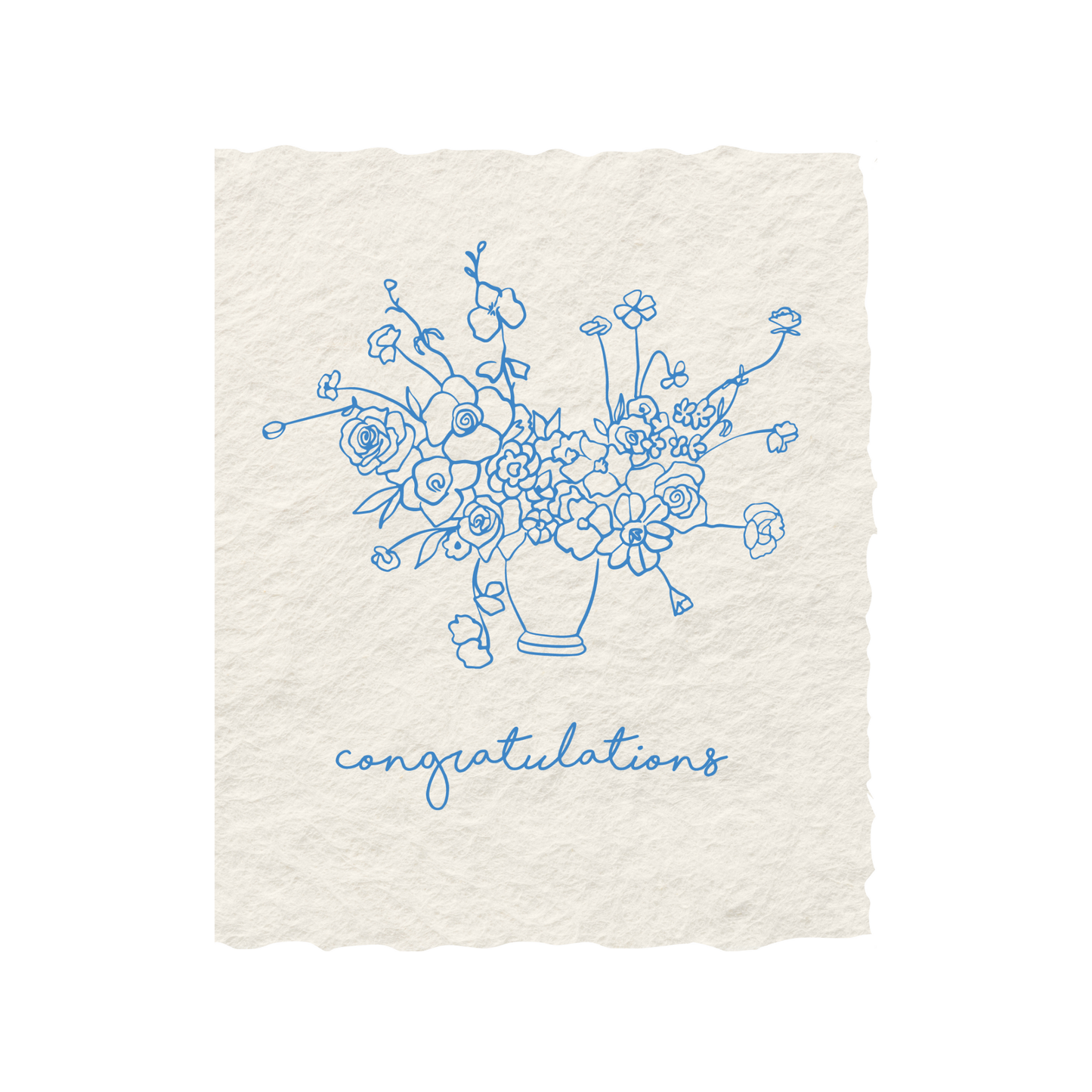 Congratulations Floral Bouquet | Congrats Greeting Card