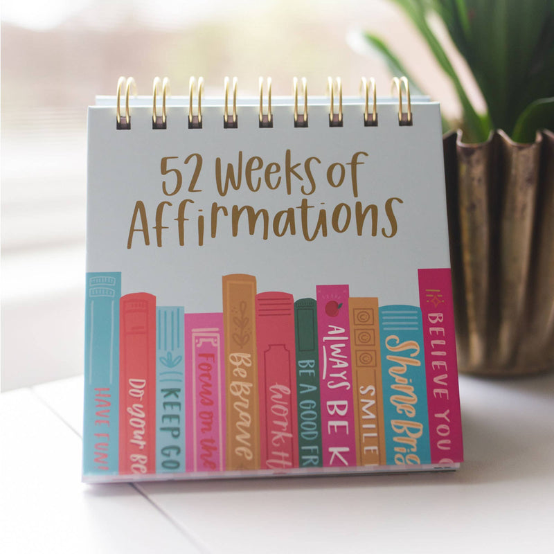 Pippi Post - 52 Weeks of Affirmations - Desk Flip Calendar