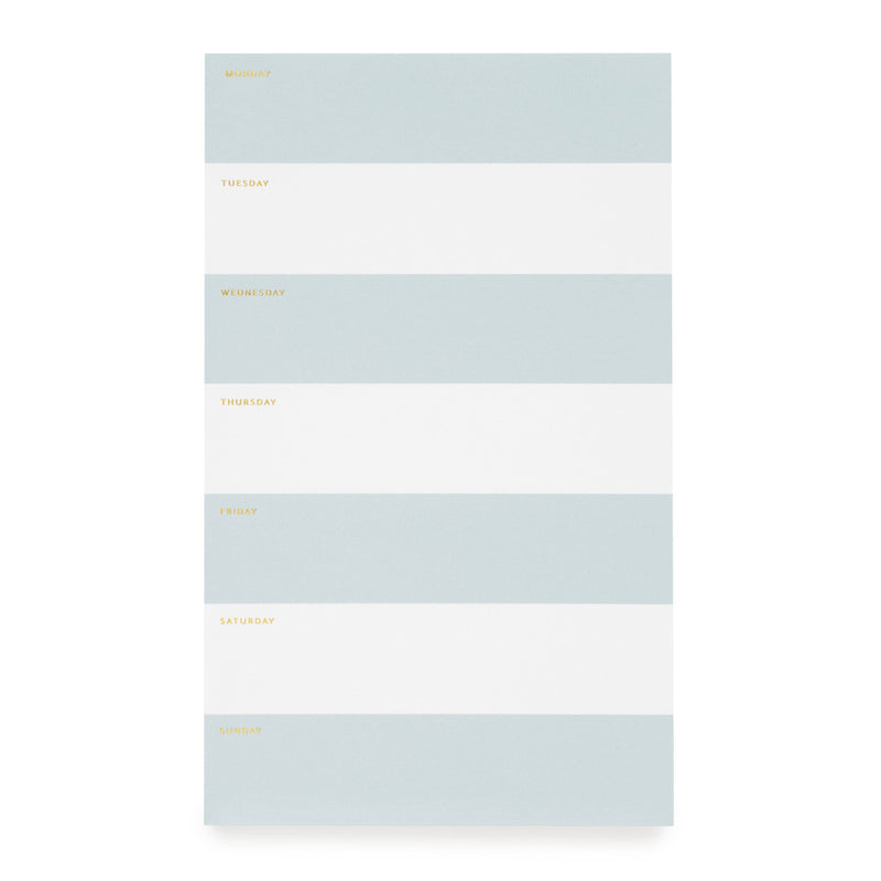 Sugar Paper - Blue Striped Weekly Notepad