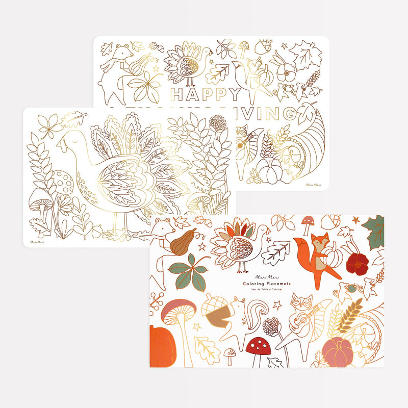 Meri Meri - Thanksgiving Colouring Placemats