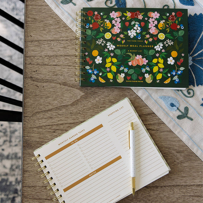 Paper Farm Press - Farm Fresh Weekly Meal Planner - Floral