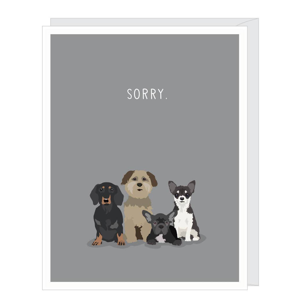 Sorry Dogs Pet Sympathy Card