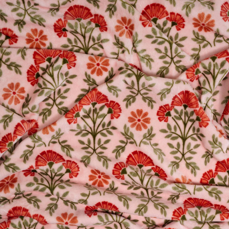 The Darling Effect - Snuggle Up Plush Blanket–Everbloom Dusty Rose