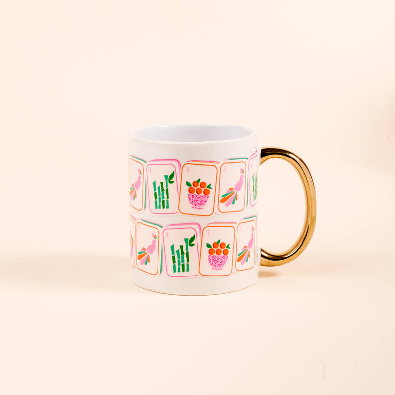The Darling Effect - 11 oz Cozy Cute Ceramic Mug–Mahjong Tiles