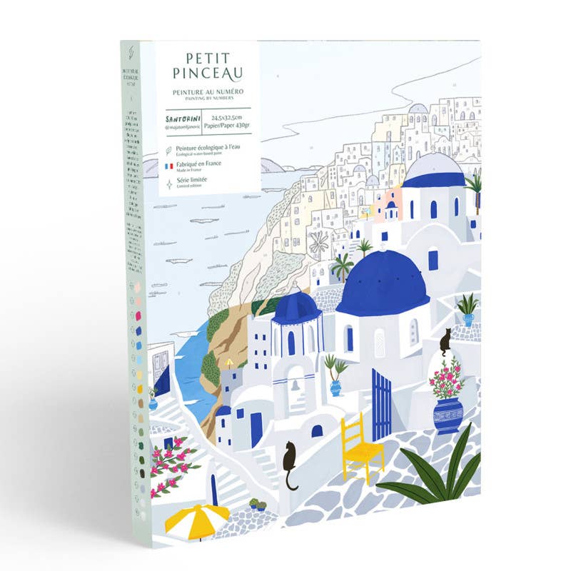 La Petite Épicerie - Number Painting Kit - Santorini by Maja Tomljanovic - Jennie Dots