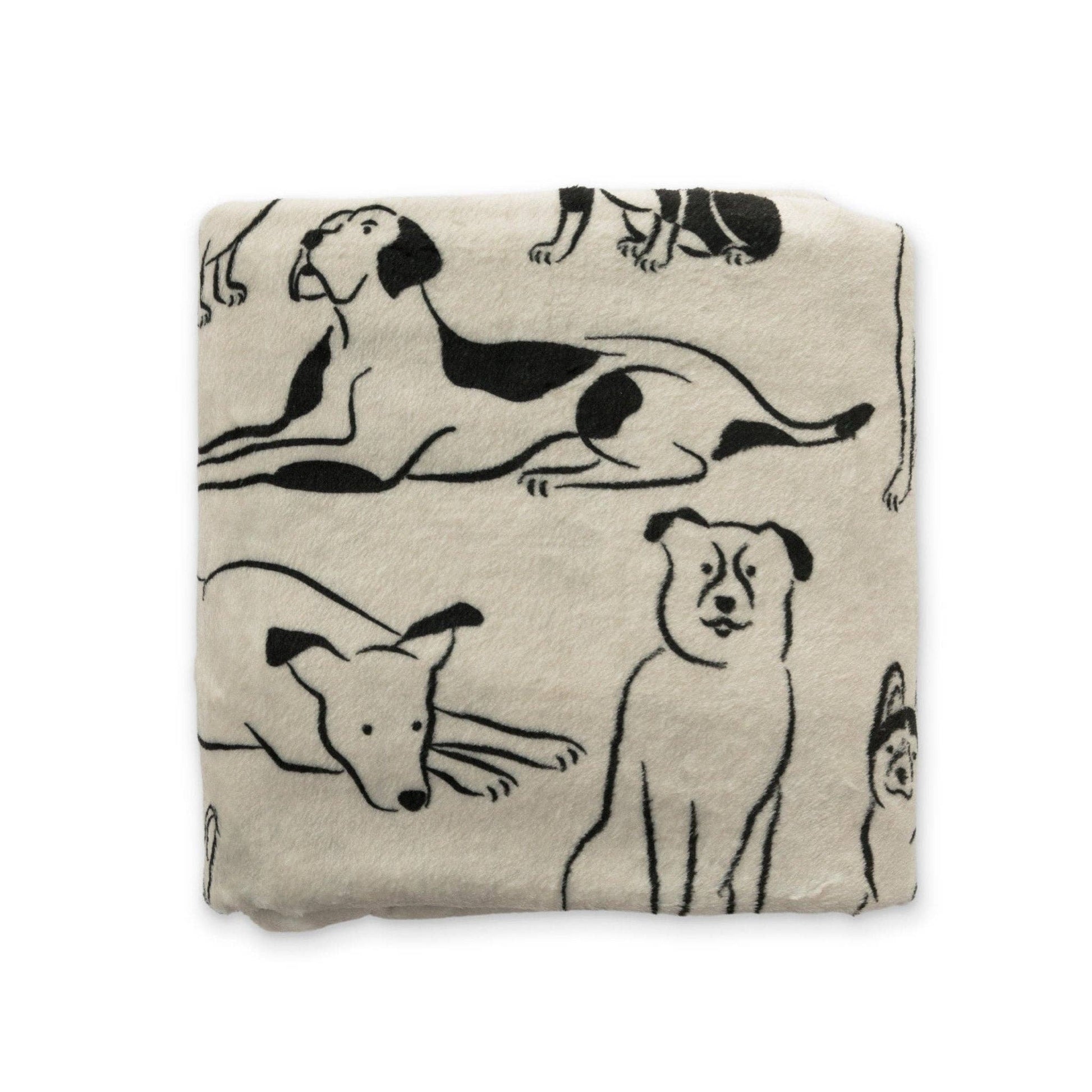 Ellie Sue - Good Dog Double Sided Throw Blanket - Jennie Dots