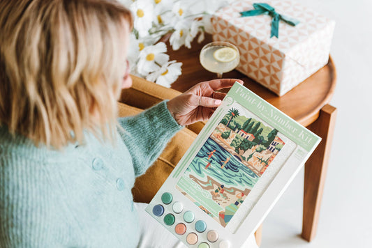 Elle Crée (She Creates) - Riviera Romp Paint-by-Number Kit