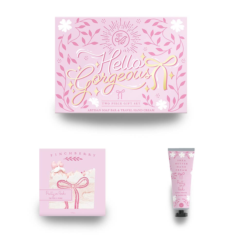 FinchBerry - Hello Gorgeous 2 Pc Bath & Body Gift Set