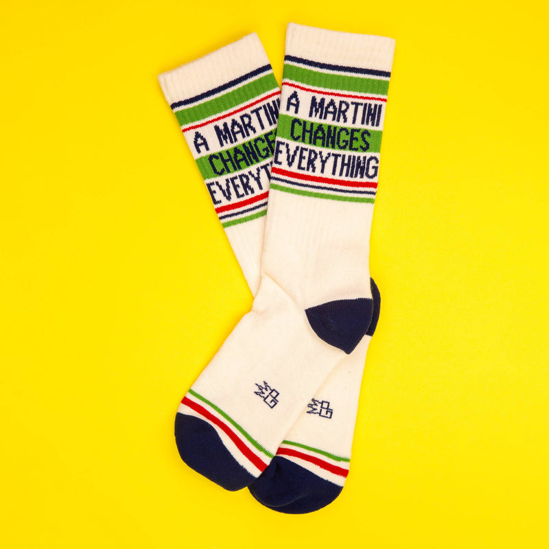 Gumball Poodle - A Martini Changes Everything Gym Crew Socks - Jennie Dots