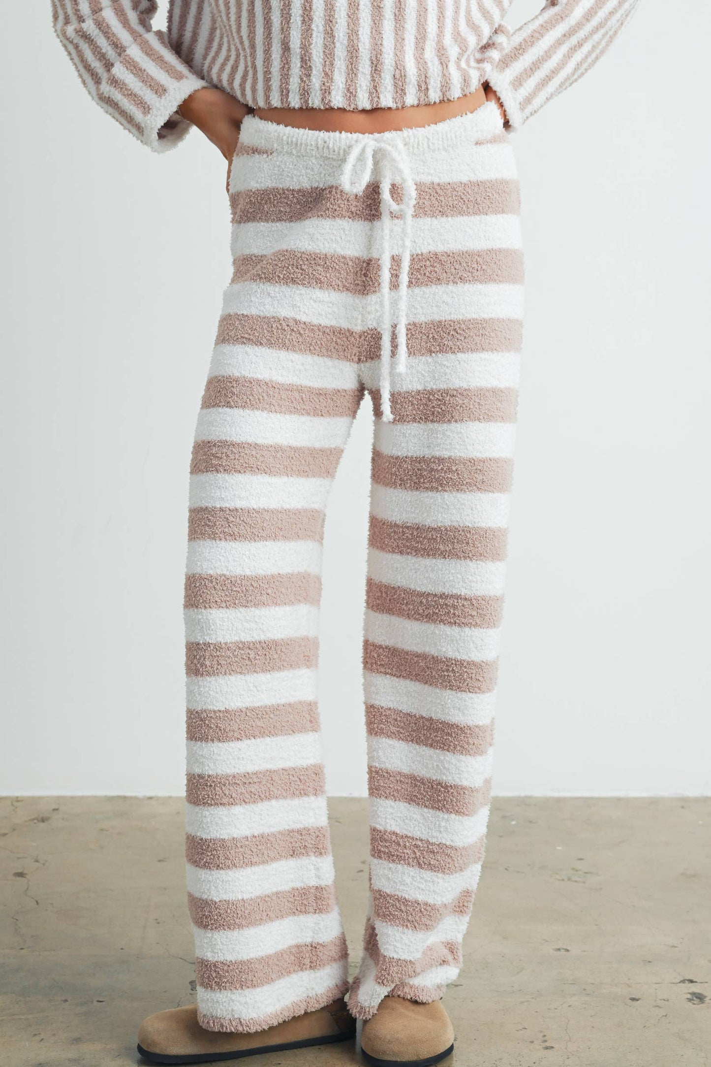 STRIPED DRAWSTRING PANTS