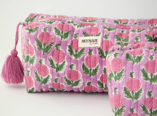 Berrysmoothie floral travel & Makeup Bag