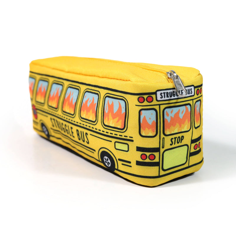 Bad Betty Greeting Co. - Struggle Bus - Funny Pencil Case Zipper Pouch
