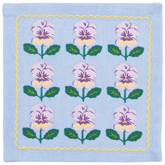 Danica Jubilee - Pansy Printed Cocktail Napkins Set of 4 Assorted