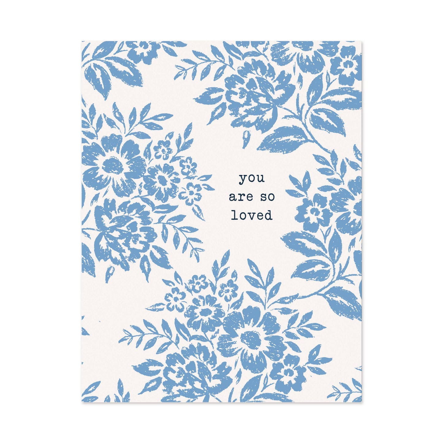 You Are So Loved lace floral Card