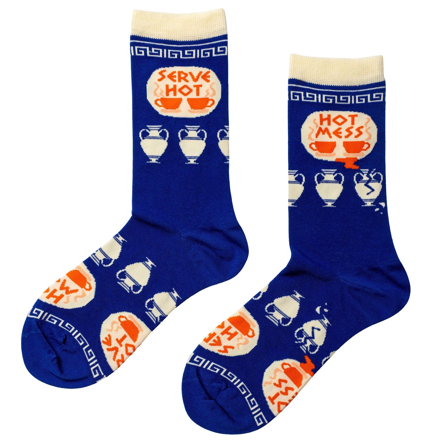 Yellow Owl Workshop - Hot Mess Hot Mess Crew Socks | NY Coffee Cup Socks