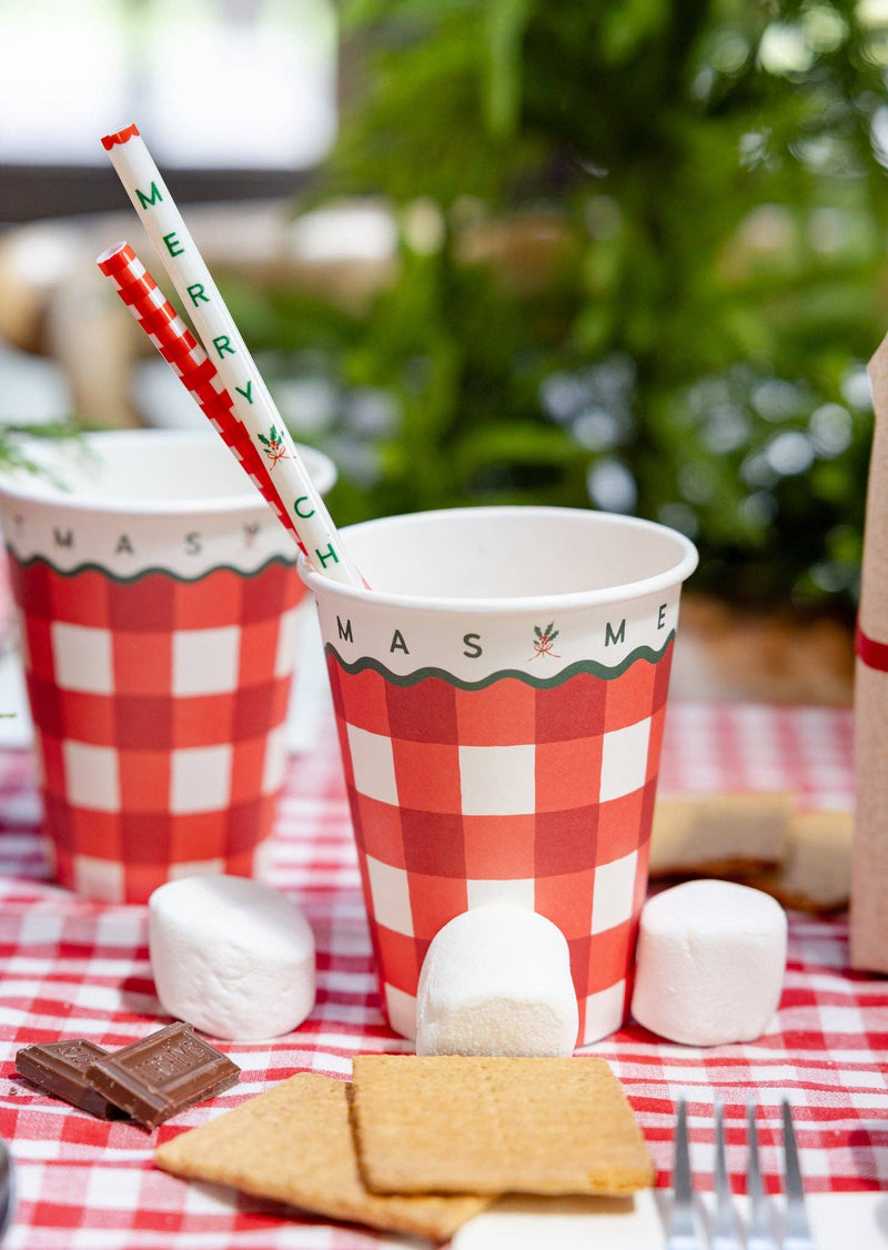 My Mind’s Eye - Merry Christmas Gingham Party Cup