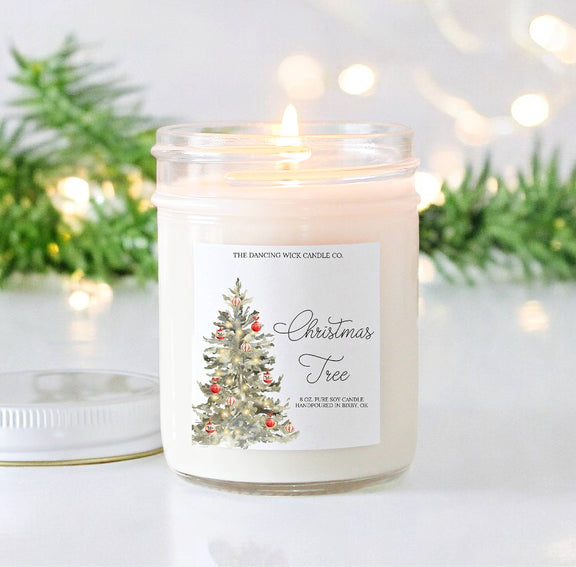 Christmas Tree Holiday Candle - Jennie Dots