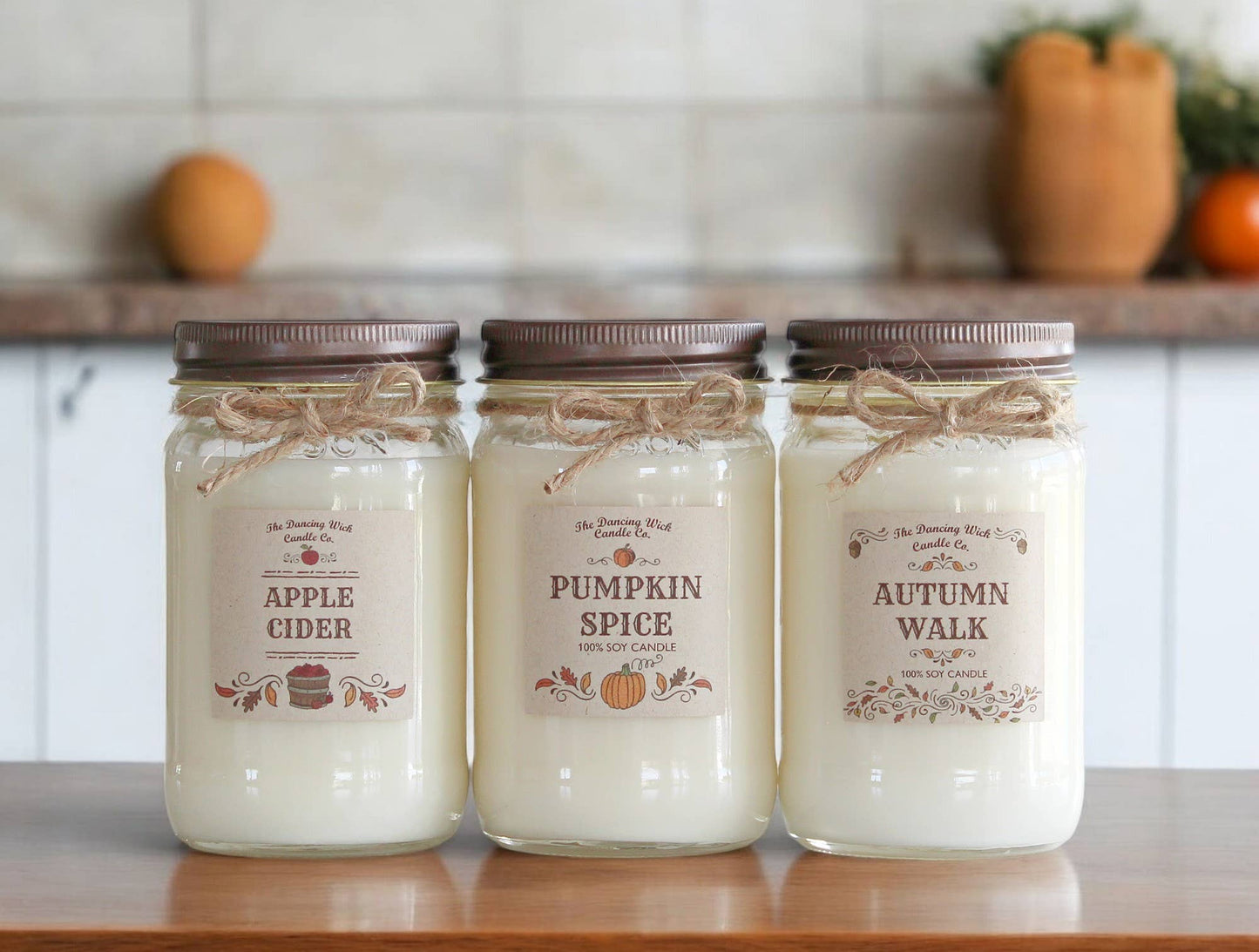 Fall Apple Cider Candle - Jennie Dots