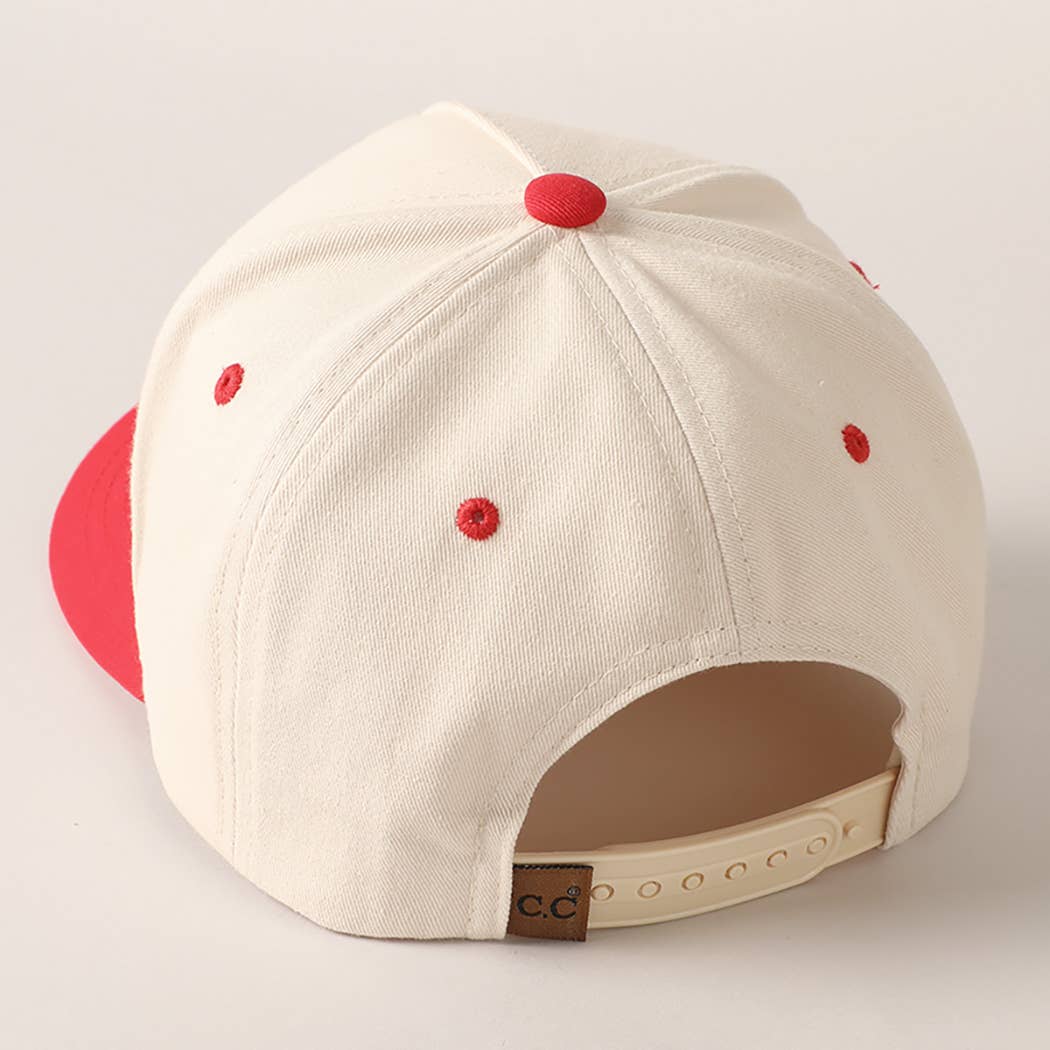 Fashion City - Put It On Santa's Tab Text Embroidery Baseball Cap - Jennie Dots
