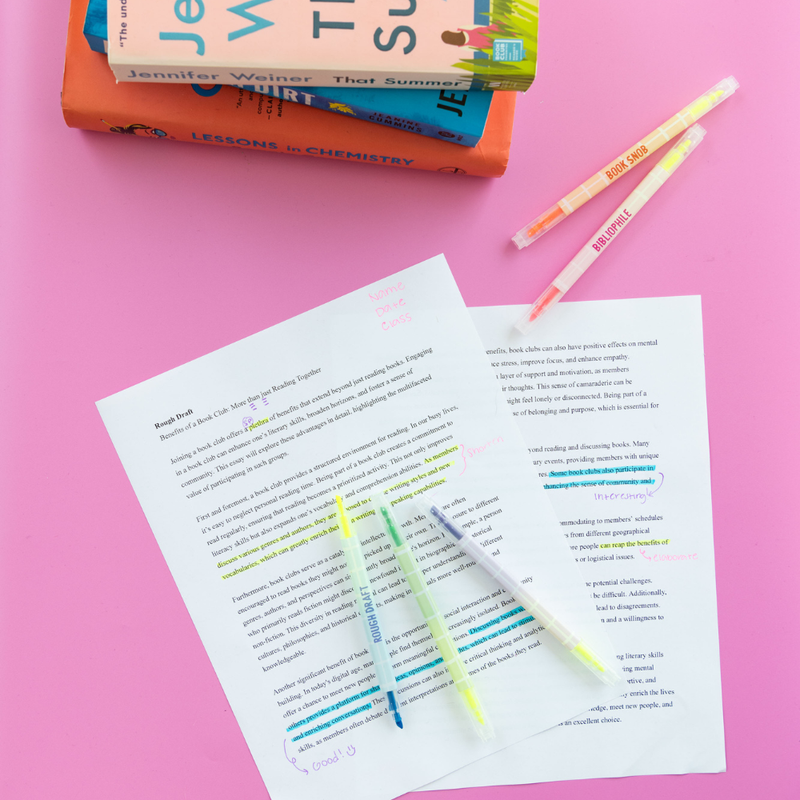 Jollity & Co. + Daydream Society - Book Club Double Sided Highlighter Set