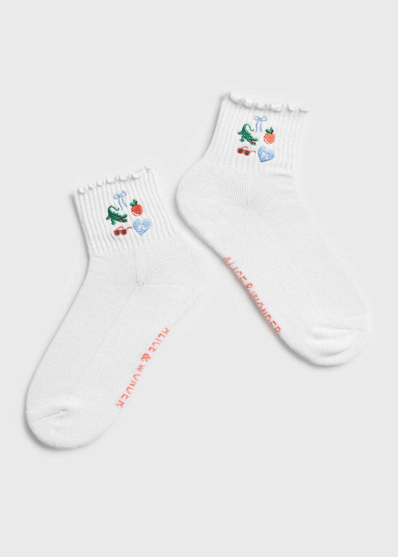 Alice & Wonder - Florida Icons Ruffle Sock