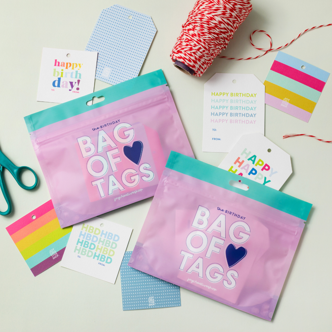 Joy Creative Shop - Birthday Bag of Tags