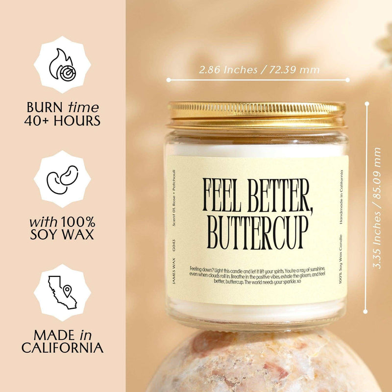“Feel Better, Buttercup” Candle - Jennie Dots