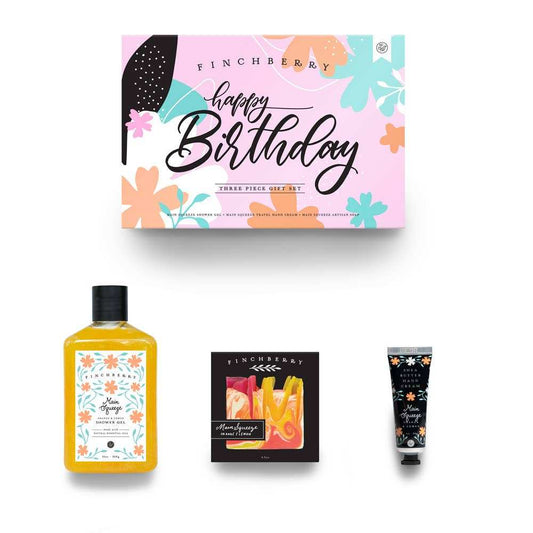Finchberry Happy Birthday 3 Pc Bath & Body Gift Set - Jennie Dots