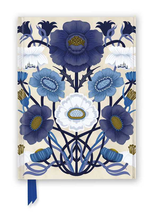 Flame Tree Journal by Nina Pace with floral cover design and ribbon bookmark.
