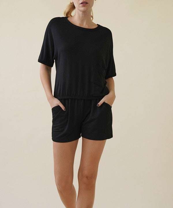 French Terry Shorts & Top Set - Jennie Dots